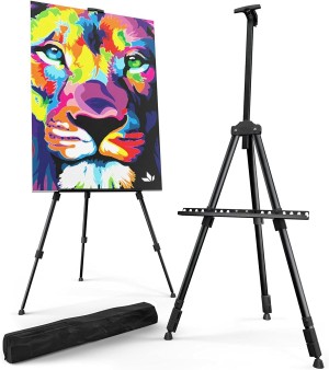 SATYAM KRAFT 40 Cm Foldable and Lightweight Wooden Tabletop Display Easel  Painting Stand for displaying Great Artwork Artists Drawing, Sketching