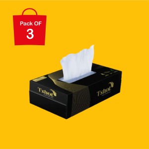 YBM Home Tissue Paper Box Made of Black w/ Gold Elegant Marble Printing, 1237, Size: 10