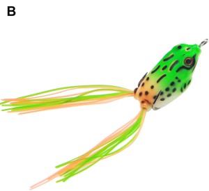 VASADIGITAL Artificial Soft Bait Frog Fishing Lure Dark Yellow