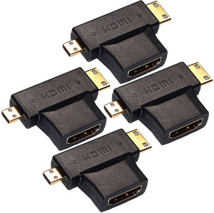 MX Micro HDMI Male Mini HDMI Male HDMI Female T Type Connector