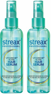 Streax Hair Serum 100ml and Streax Pro Vita Gloss Hair Serum 100ml COMBO  PACK | eBay