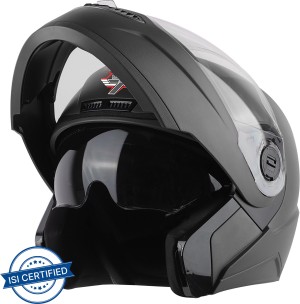 Buy Steelbird Cyborg Double Visor Full Face Helmet, Inner Smoke Sun Shield  and Outer Clear Visor (Large 600 MM, Dashing Desert Storm) Online at Best  Prices in India - JioMart.