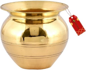 Pure Source India Dimond Cut Brass Lota for Puja  Brass Kalash, 500ml, 1  Piece (4 Inch - Gold) : : Home & Kitchen