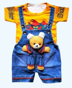 Buy Trendy Dukaan Baby Boy's And Baby Girl's Dungaree Set / Romper