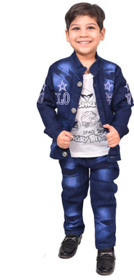 Shirazi Kids Boys Girls Casual Jacket Jeans Price in