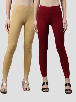 Buy Maroon Leggings for Women by MISSIVA Online