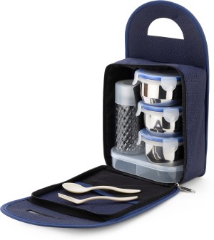 Buy MT HUB 3 Compartment Stainless Steel Lunch Box For office ,college ,  school Online at Best Prices in India - JioMart.