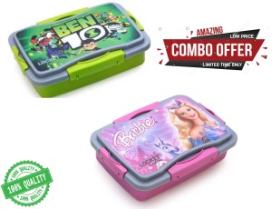 PRIMEFAIR Launch Box for Travelling, School Kids & Office 3  Containers Lunch Box (500 ml) 3 Containers Lunch Box 