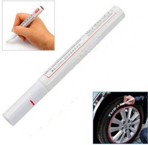 Waterproof Car Tyre Tire Paint Pen 5 Pack Acrylic White Permanent