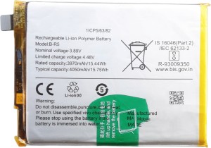 Zoronic Mobile Battery For Vivo V23 5G / B-T3 (4200mAh) With