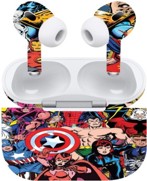 OggyBaba Apple Airpods Pro, MArvel Sticker Mobile Skin Price in