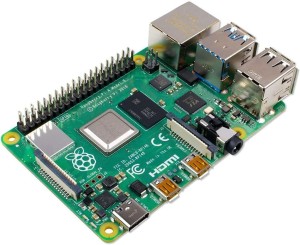 Raspberry Pi 4 Model B, 4GB DDR4 RAM Single outlet Board Computer