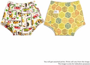 Superbottoms Padded Underwear - Pack Of 3- Potty Training Pants - 100%  Cotton - Star Gazer - Size 2