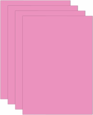 Eclet A4 Baby Pink (20 Sheets 180-240 GSM ) Baby Pink A4 180  gsm Coloured Paper - Coloured Paper