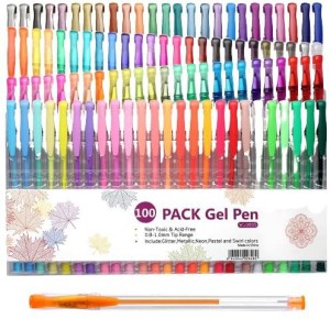 120 Pack Glitter Gel Pens Set, ZSCM 60 Colors Pens India