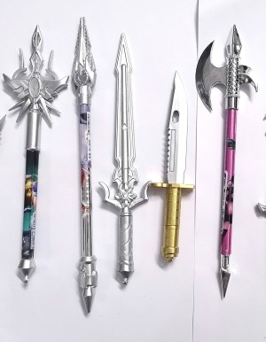 Oneclickshopping Gun Pen ; Sword Pen Combo Set Gel Pen - Buy