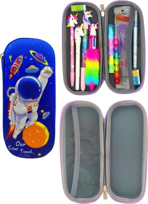 KTRS 1 Pencil Pouch for Boys Space Theme Pencil