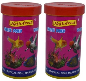 Hallofeed Freeze Dried 60g* Blood Worms For Fish-(55g+5g extra) 0.055 kg Dry  Adult, Young Fish Food Price in India - Buy Hallofeed Freeze Dried 60g* Blood  Worms For Fish-(55g+5g extra) 0.055 kg