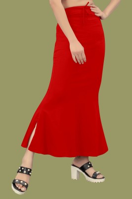 Women's Fashion Lycra Full Elastic Saree Shapewear Petticoat Peach Free  Shipping