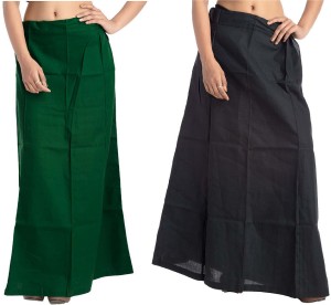 Odishabazaar Women's Cotton Readymade Indian Inskirt Saree Petticoats  Underskirt - Free Size