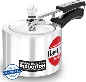 Hawkins Hevibase iH30 3-Litre Induction Pressure Cooker Small Silver