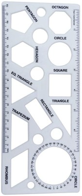 ShubhKraft Multishape Geometrical Shapes Stencil