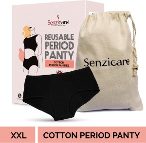 Buy 4period 5 Pack High Absorbency for Heavy Flow Period Panties;  Leakproof, for Teens and Women (XX-Large) Solid Black at