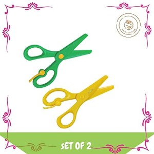 3PCS Kids Plastic Toddler Scissors - Safety Scissors Training Kids Scissors  Preschool Training Scissors & Craft Scissors (3 Pieces) Kids Paper Cuts (60  Sheets)