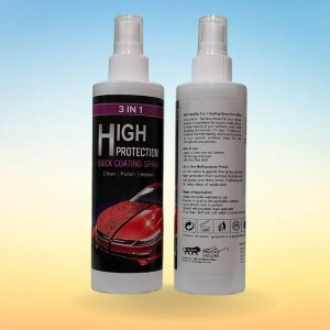 High Protection Ceramic Car Wash 3 In 1 Quick Coat Polish Sealer