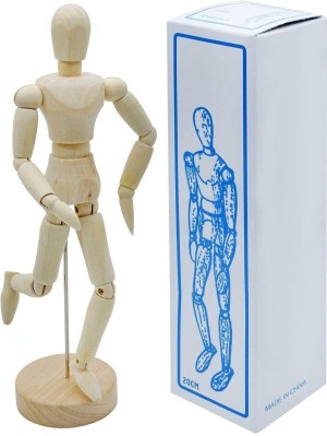 Drawing Mannequin Wooden Human Mannequin for Drawing and Painting 13cm  Artistic Mannequin with Base and Flexible Body 