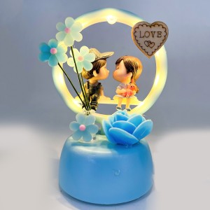 Buy ELEGANT LIFESTYLE Love Couple Statue with Music and Light for