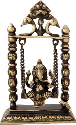 WebelKart Brass Lord Ganesha Vastu Face Door Knocker (17 x 4 x 8 cm, Golden)