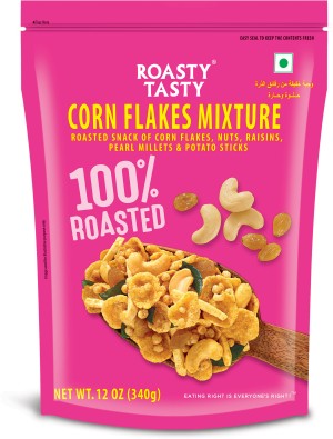 10/10 Crunch! Healthy Treat's Roasted Cornflakes Namkeen - HEALTHY TREAT