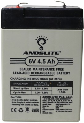 VGS MARKETINGS 6V 4.5Ah maintenance Free Rechargable Battery