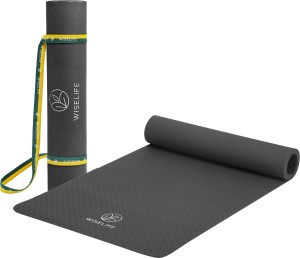 Buy Anti-Skid EVA Classic 4mm Yoga Mat with Strap (Blue) at 47% OFF Online
