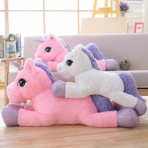 eston Big Size Funny Unicorn Stuffed Animal Plush Toy 100CM Pink