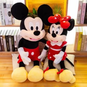 WIPLK Minnie Mouse Doll Kids Plush Soft Toy 40cm Height Pink and Black  Color - 40 cm - Minnie Mouse Doll Kids Plush Soft Toy 40cm Height Pink and  Black Color .
