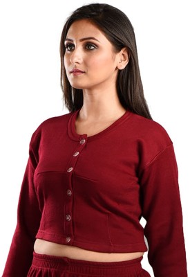 Buy Rupa Thermocot Women's Plain/Solid Thermal Top (Volcano_Brown_85)  Online at Lowest Price Ever in India