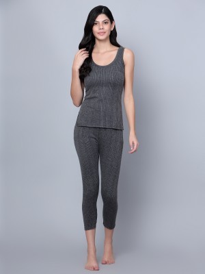 Yumina YUMINA Women Thermal Sleeveless Top-Pajama Set Women Top - Pyjama  Set Thermal - Buy Yumina YUMINA Women Thermal Sleeveless Top-Pajama Set  Women Top - Pyjama Set Thermal Online at Best Prices