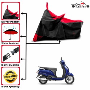 Buy Zeeko Black Scooty Body Cover for Suzuki Swish Online At Best