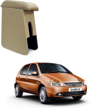 Oshotto PU Leather AR-01 Car Armrest Console Box For Indica Beige