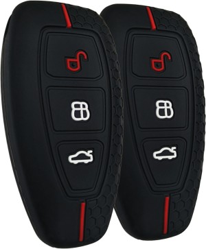 Autoxygen Silicon Car Remote Key Cover For Ford Ecosport 3