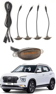 AYW 4 LED Front Grill Led Lights Amber Lights DRL For Creta