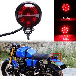 SMOXY Motorcycle Modified Rear Tail Lamp Brake Lamp Round LED