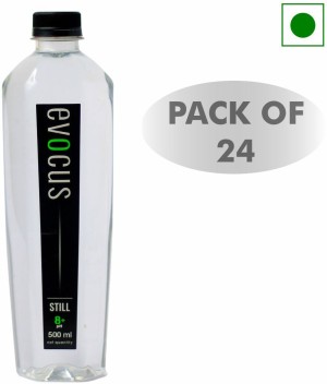 Evocus H2O India's First Black Alkaline Water with 70+ Natural Minerals, 8+  pH Alkaline Water (500Ml) Pack of 24 : Buy Online at Best Price in KSA -  Souq is now : Grocery