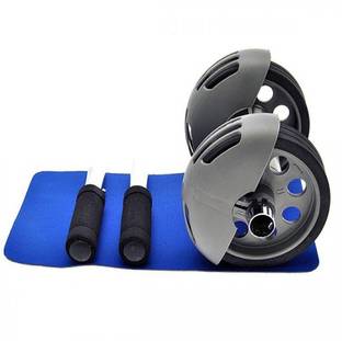 Bodipro Total Body Power Slider Strech Roller Exercise Equipment Wheel Pushup Device With Clip Holder Ab Exerciser
