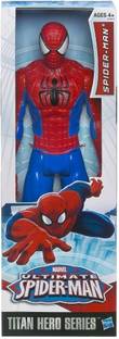 FUNSKOOL Marvel Ultimate Spiderman Titan Hero Series Spiderman Figure 12 inch