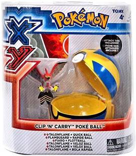 POKEMON X & Y Clip N Carry Pokeball Talonflame & Quick Ball Set