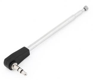 Singtronics 3.5MM FM Radio Antenna for Mobile Audio Jack Black Anti-dust Plug