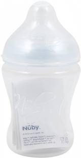 NUBY NATURAL TOUCH SOFTFLEX SILICON NURSER 240ML 0M+ - 240 ml